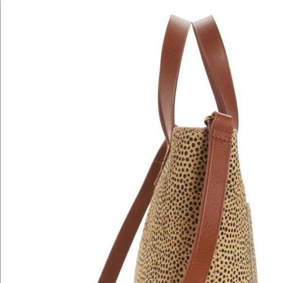 Madewell The Zip Top Small Spotted Calf Hair Transport Crossbody Bag NWT HP❤️ - Picture 7 of 7